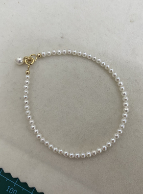 女天然淡水珍珠百搭极细手链