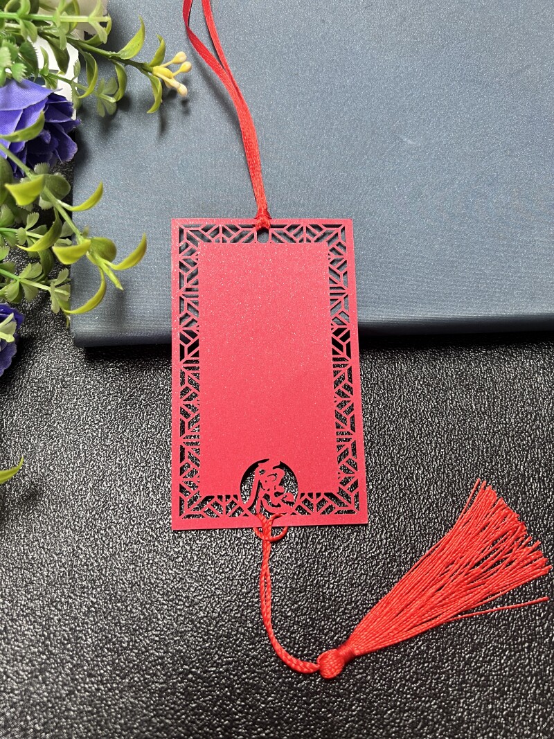 50张红色福字卡片节日祝福留言吊卡许愿树挂饰吊牌手写心愿许愿卡