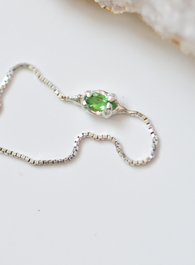 三合一草原创天然沙弗莱宝石手链