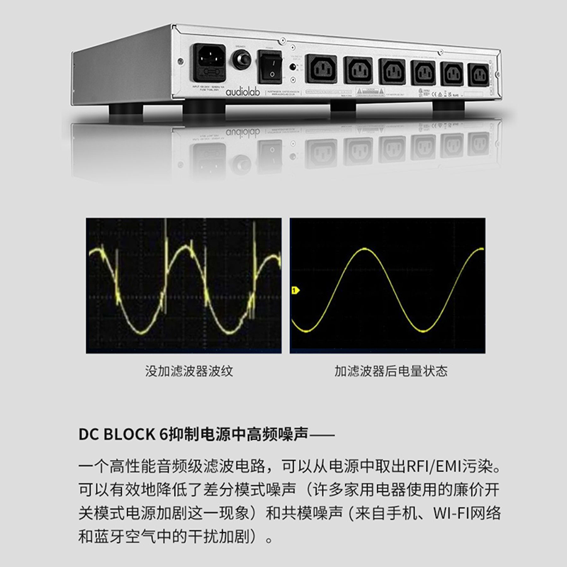 傲立DC BLOCK6专业电源滤波器电源净化器功放电源处理直流阻断器 - 图1