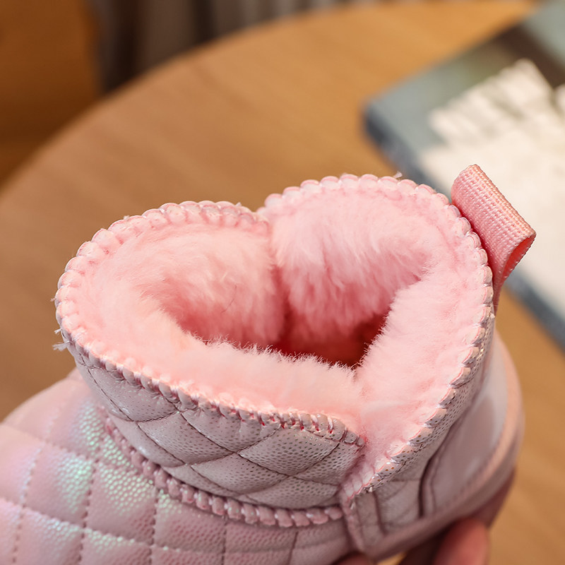 女童冬季雪地靴2025新款儿童加绒加厚大棉靴女孩时尚公主棉鞋大童,淘宝优惠券,粉丝福利购,淘宝优惠卷