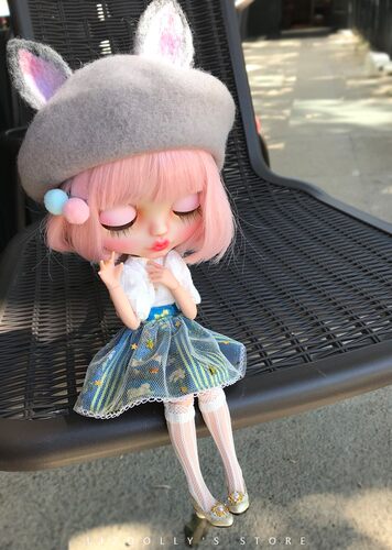 小布blythe【星纱半裙洋装套装】衬衫JB 日常MMK Azone Licca娃衣 - 图2