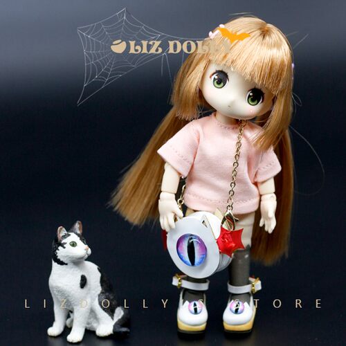 blythe ob11gsc恶魔猫鞋12分bjd娃鞋素体娃娃molly美结猪圆糕mico - 图1