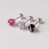 Серьги с цирконом из нержавеющей стали, в корейском стиле