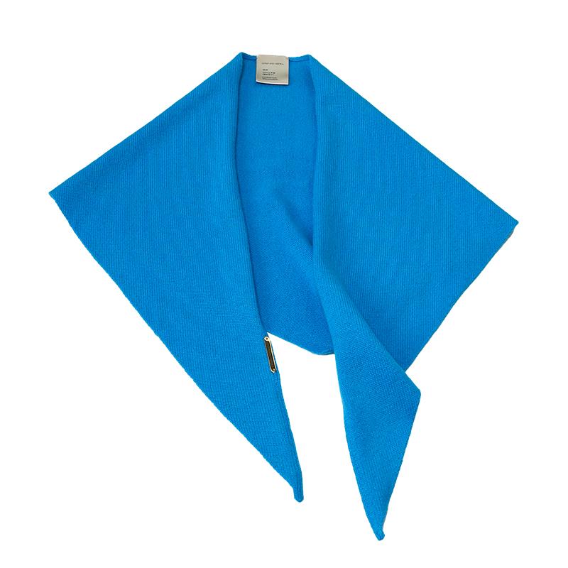 GOTAN纯山羊绒三角围巾定染康赛妮皇家aurora纱线密织披肩围脖女 - 图3