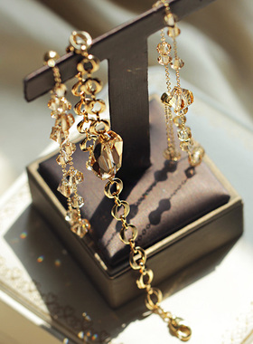 施家水晶低调奢华进口14K金手链