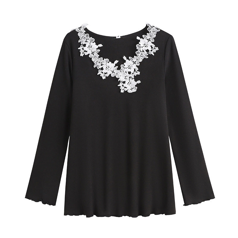 300斤特大码v领长袖t恤打底衫女春秋胖mm加肥200显瘦宽松遮肉上衣,淘宝优惠券,粉丝福利购,淘宝优惠卷