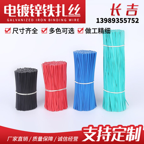 铁芯扎丝1000条电线扎带葡萄枝条光缆线DIY园艺包塑铁丝电源扎线 - 图1