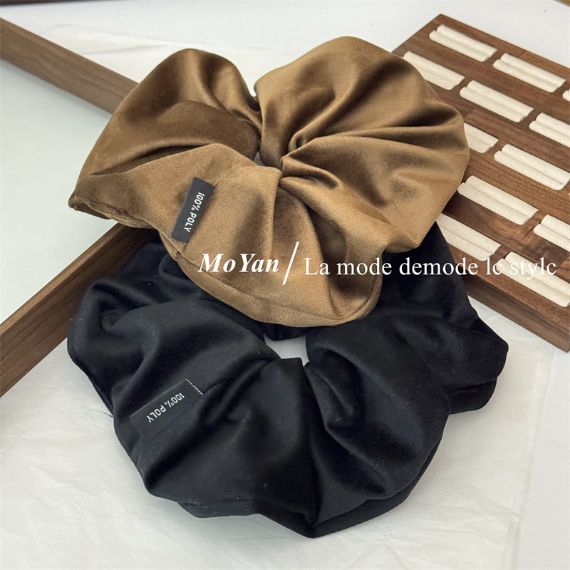 秋冬新款麂皮绒大肠发圈高级感马尾发绳软糯气质头绳复古时尚头花,淘宝优惠券,粉丝福利购,淘宝优惠卷