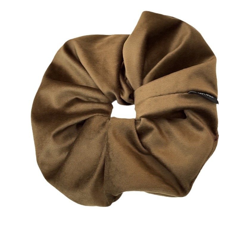 秋冬新款麂皮绒大肠发圈高级感马尾发绳软糯气质头绳复古时尚头花,淘宝优惠券,粉丝福利购,淘宝优惠卷