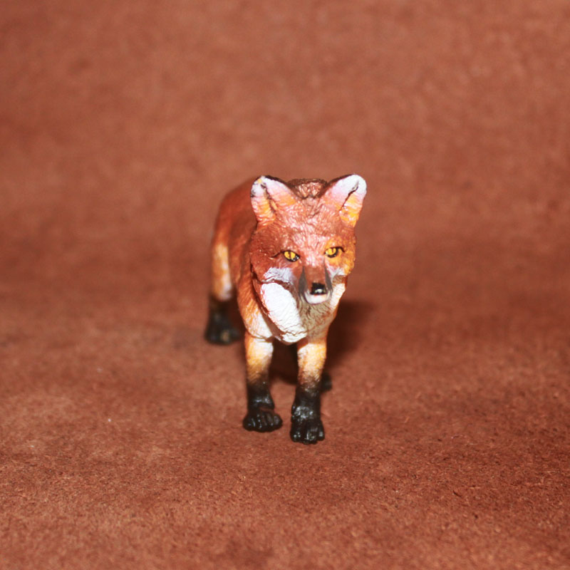 safari狐狸动物模型玩具 野生动物场景摆件儿童认知玩具 - 图0