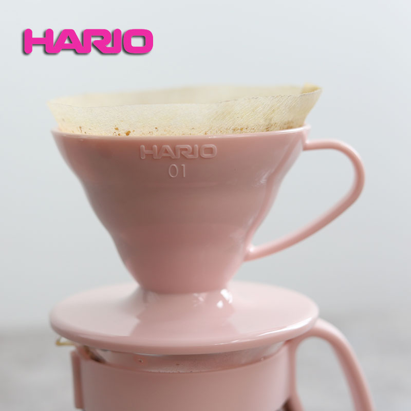 日本进口HARIO V60手冲咖啡套装 树脂滴虑杯耐热玻璃分享壶V01/02 - 图0