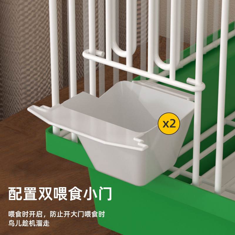 鸟笼鹦鹉笼子虎皮鹦鹉小鸟笼子专用家用大号牡丹八哥玄凤豪华别墅 - 图0