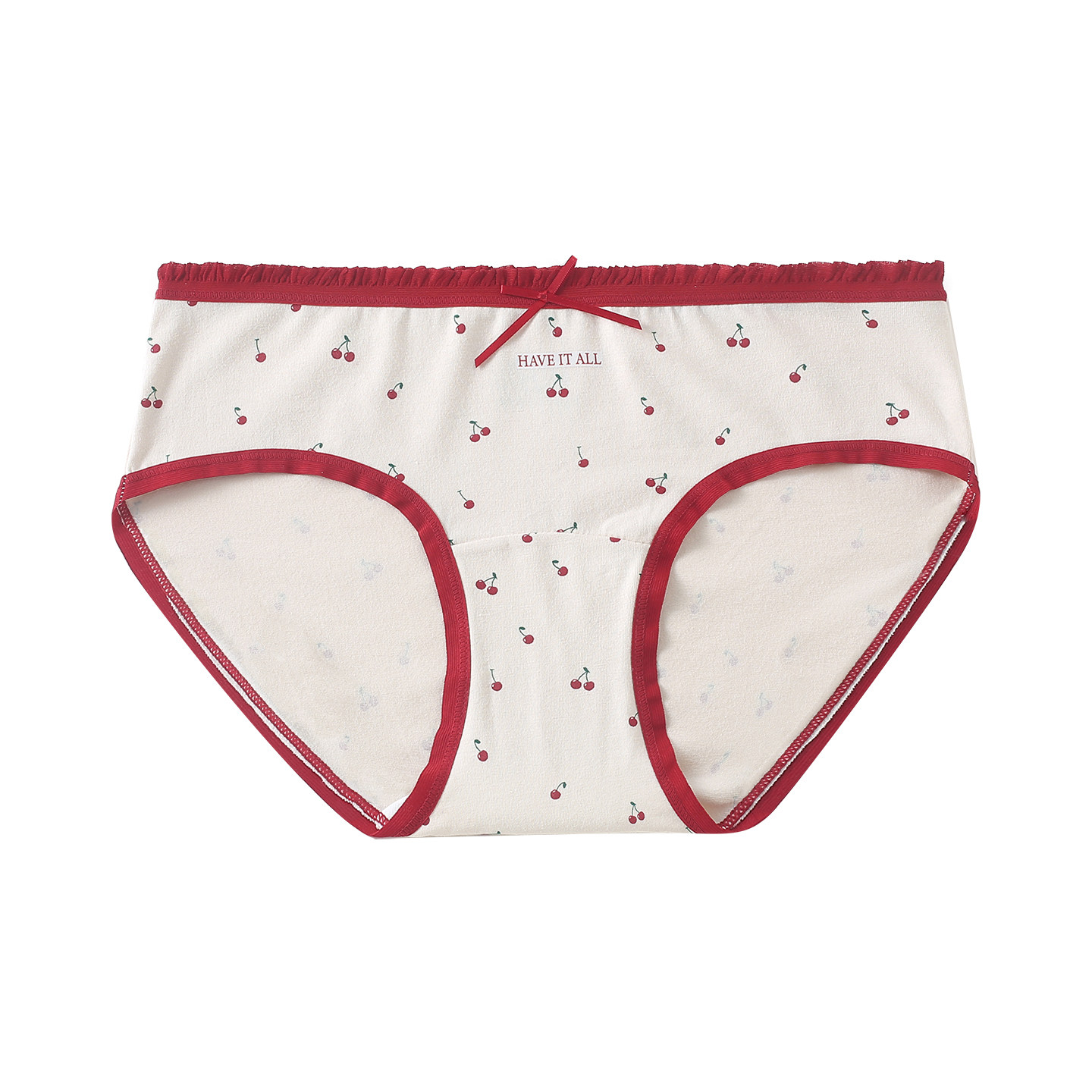 【5条99】甜心少女本命年红色樱桃菱格加长裆包臀A类好运女士内裤,淘宝优惠券,粉丝福利购,淘宝优惠卷