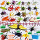 Simulated soft rubber large insect animal model children's toy