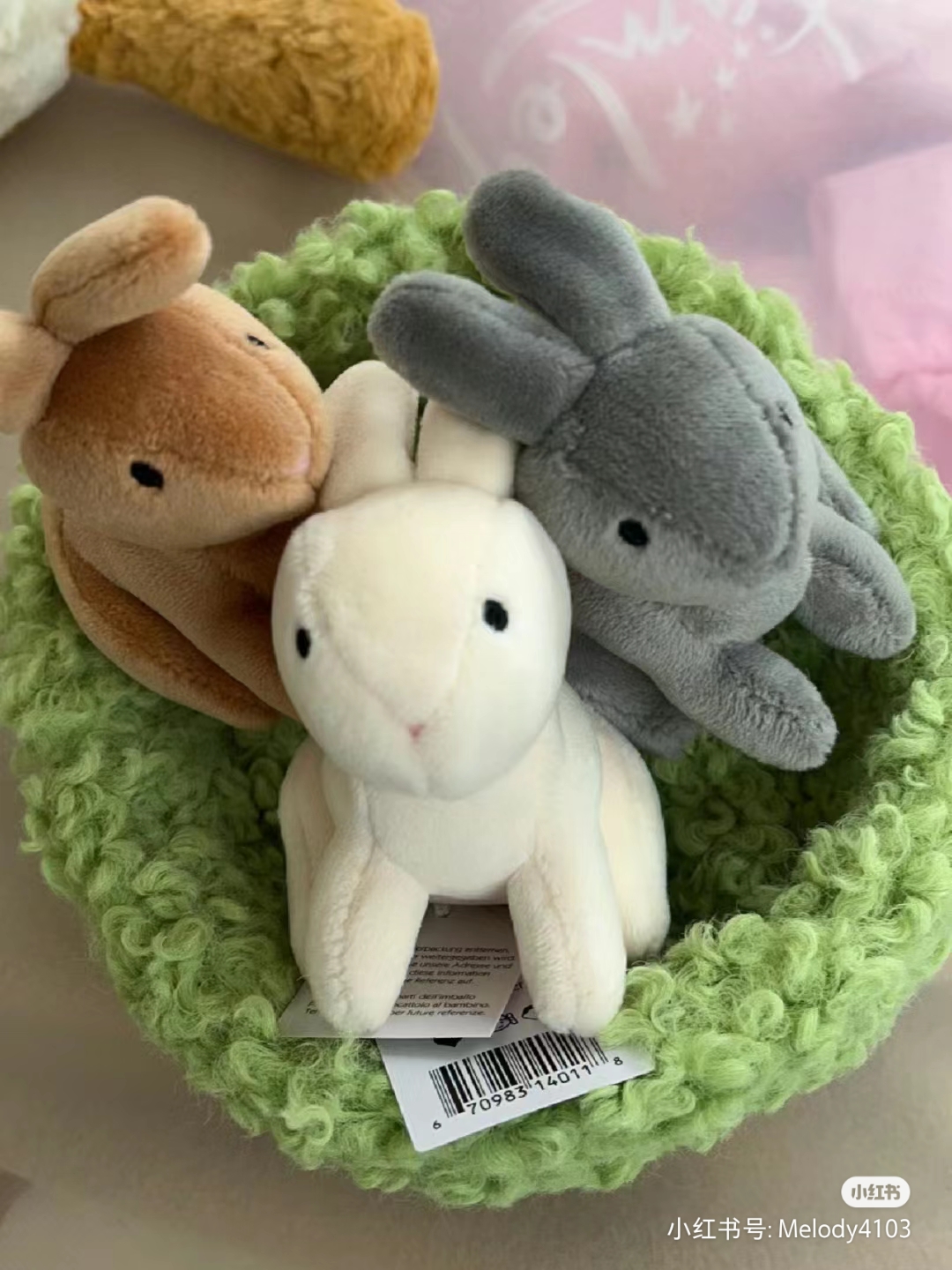 英国代购正品 03.06 Jellycat Nesting Bunnies 一窝小兔子玩偶 - 图0