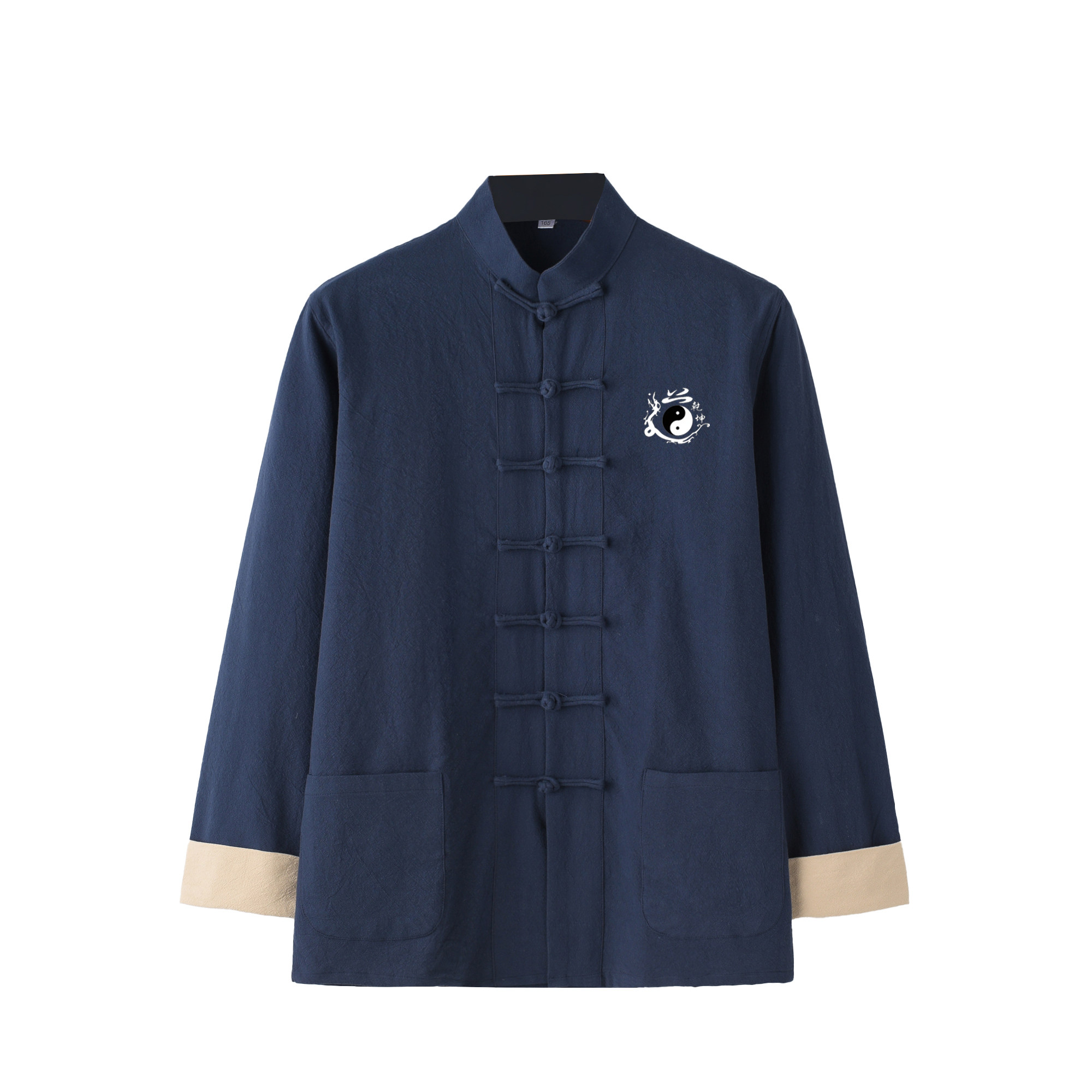 棉麻唐装休闲新中式中山服盘扣舒适中式男装中国风功夫衫太极服,淘宝优惠券,粉丝福利购,淘宝优惠卷