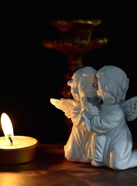 树脂少女心雕塑装饰摆件