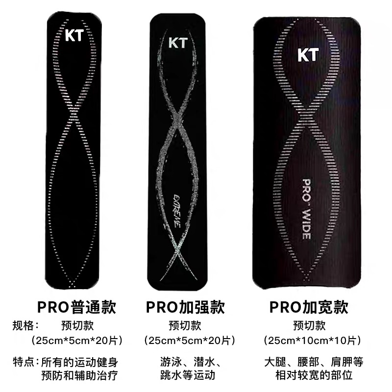 KTTAPE专业防水加宽款马拉松运动关节支撑韧带拉伤透气肌贴肌能贴 - 图2