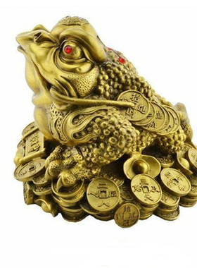 金蟾摆件三足金蟾玄关装饰礼品