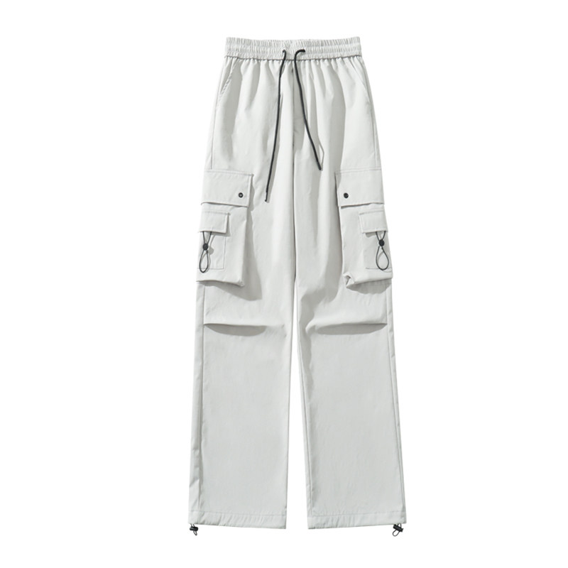 美式复古多口袋直筒工装裤男高街潮牌宽松纯色百搭阔腿休闲长裤子,淘宝优惠券,粉丝福利购,淘宝优惠卷