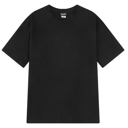 ins短袖男女T恤oversize纯棉宽松白T恤男纯色潮简约厚实打底衫潮