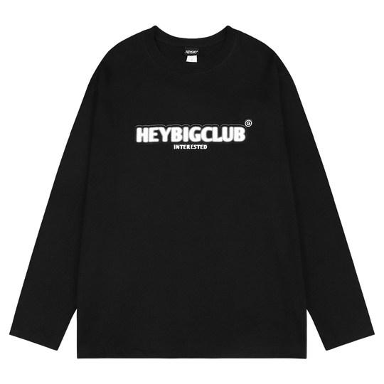 ins白色纯棉长袖T恤oversize男女薄款韩版宽松慵懒风休闲内搭上衣