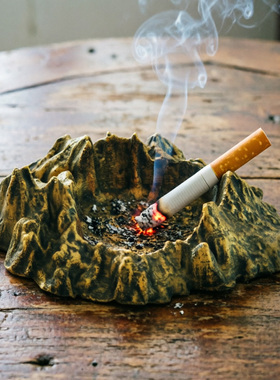 树脂假山创意烟灰缸摆件