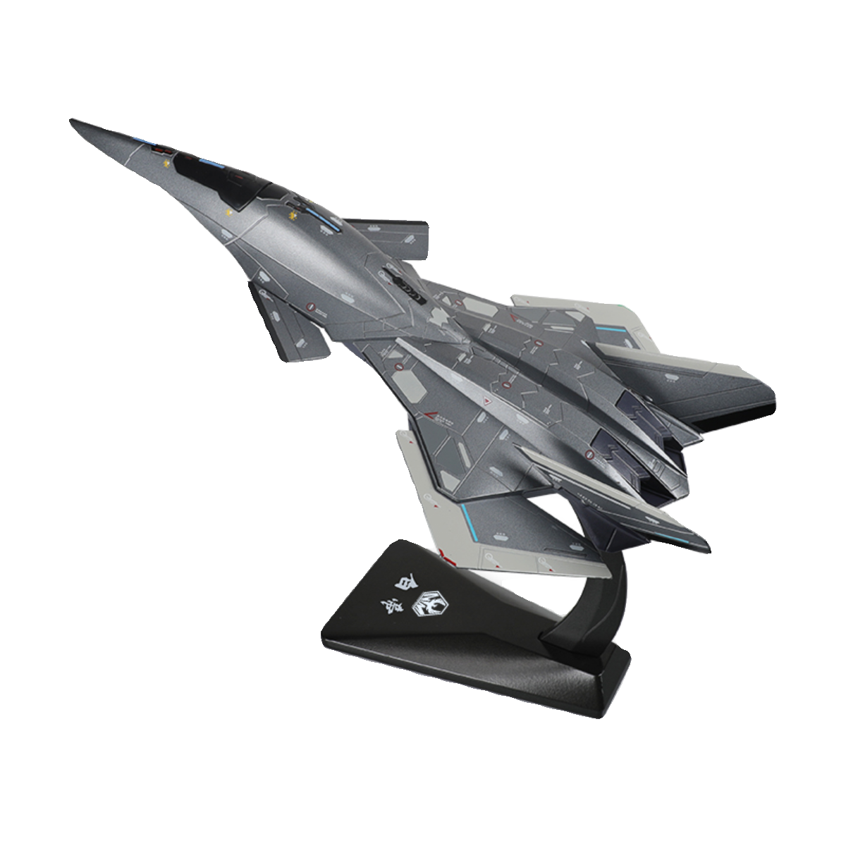 新品凯迪威1:50白帝空天战机模型仿真航天飞机金属战斗机模型摆件-图3