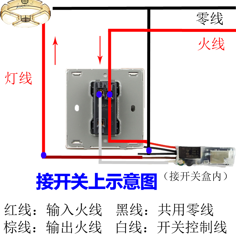 小米米家智能开关模块改装零火线版蓝牙mesh直连小爱语音控制灯光 - 图1