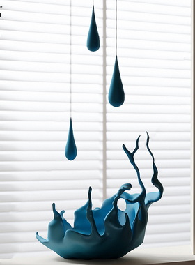 创意水景浪花不锈钢雕塑摆件定制