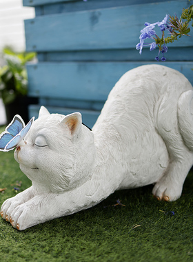 花中园氧化镁材质发光庭院装饰灯