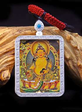 唐卡藏式吊坠男女藏族饰品嘎乌盒民族风挂件四臂观音项链多款可选