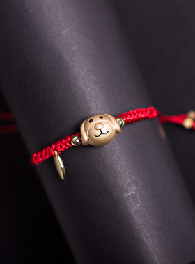 葫芦钱币新年饰品百搭红绳手链