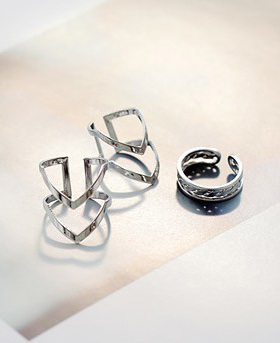 时尚风夸张韩国关节饰品戒指