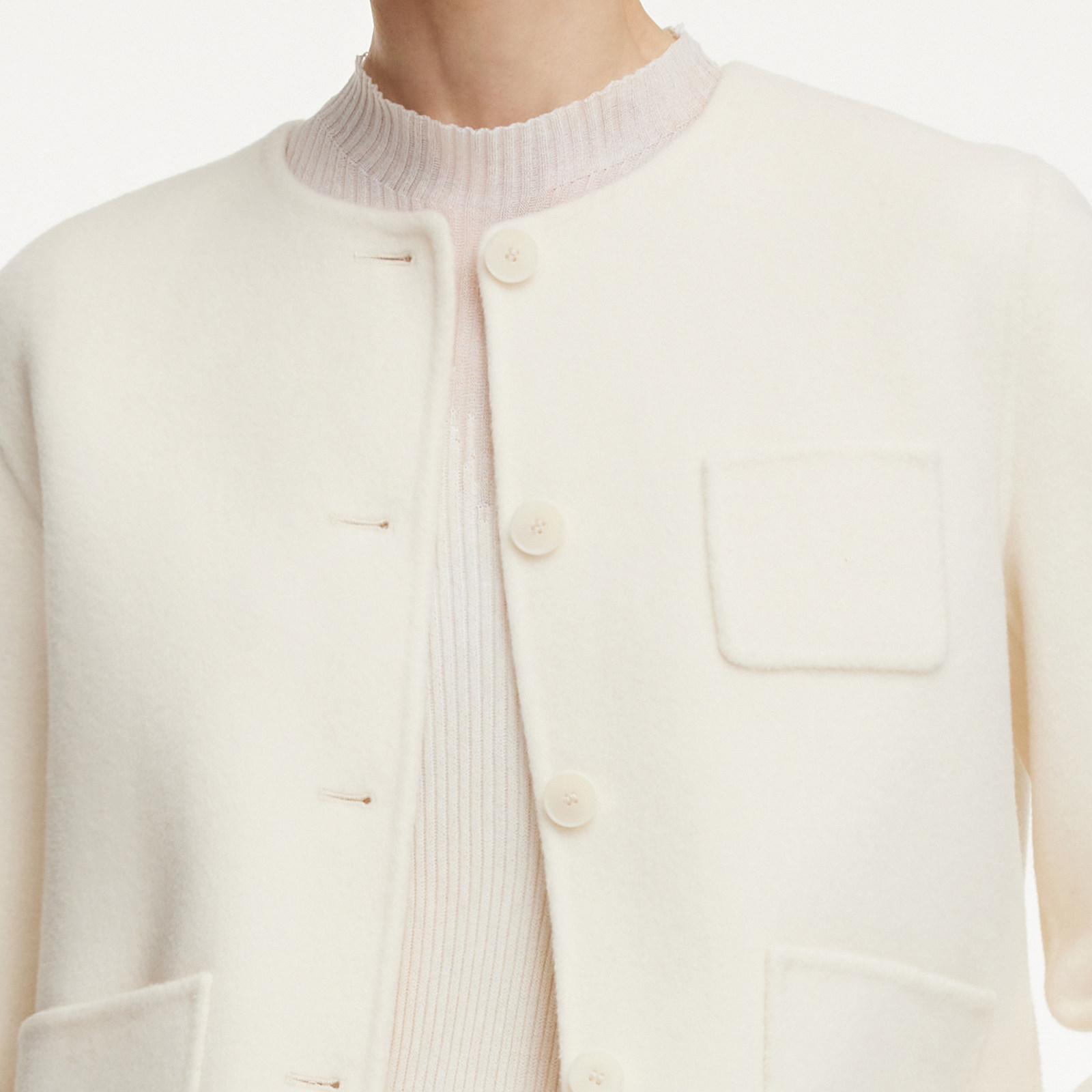 首降|歌莉娅羊毛羊绒小个子大衣女冬季高级穿搭双面毛呢短外套,淘宝优惠券,粉丝福利购,淘宝优惠卷