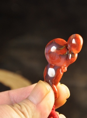 天然缟玛瑙葫芦男士挂件吊坠