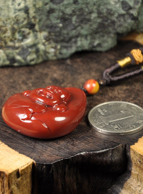 玛瑙弥勒佛毛衣链吊坠