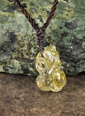 猫眼效应貔貅挂件毛衣链水晶石