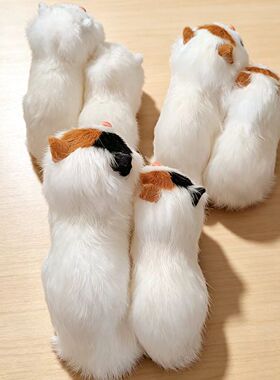 可爱情侣卡通猫毛绒玩具摆件