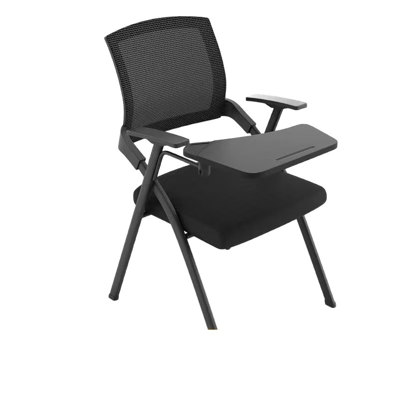 折叠培训椅带桌板会议可折叠写字板简约便携会议室加厚椅子办公椅 - 图3