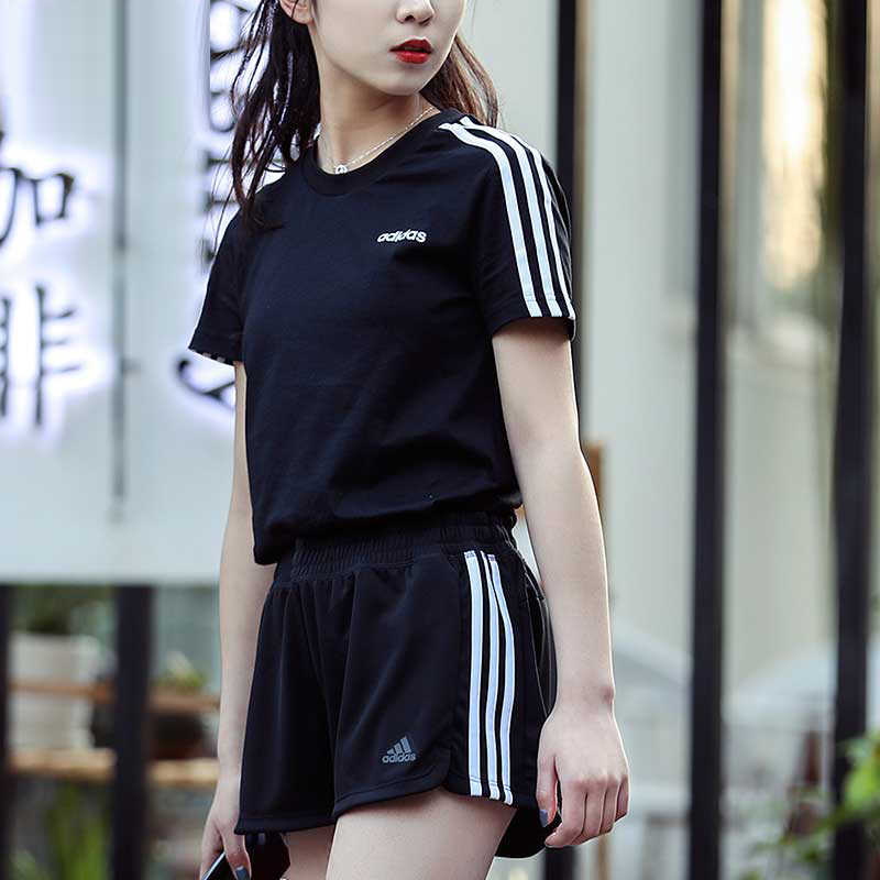 Adidas Sports Set Women's 2020 Summer New Sportswear Running Training Casual Short Sleeve Sports Shorts