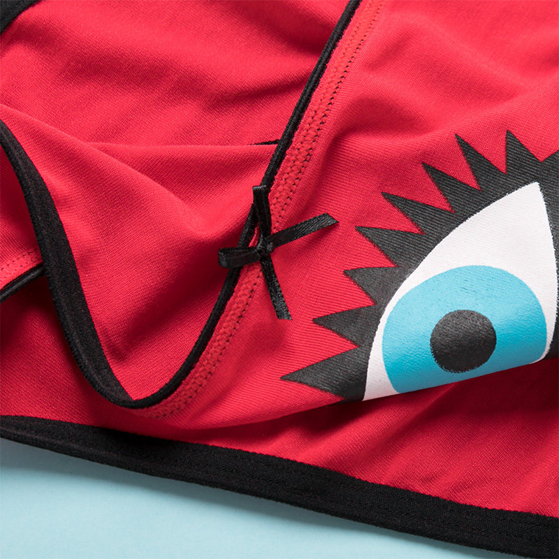 棉花共和国女士莫代尔红色短裤内裤 棉花共和国网赢专卖内裤