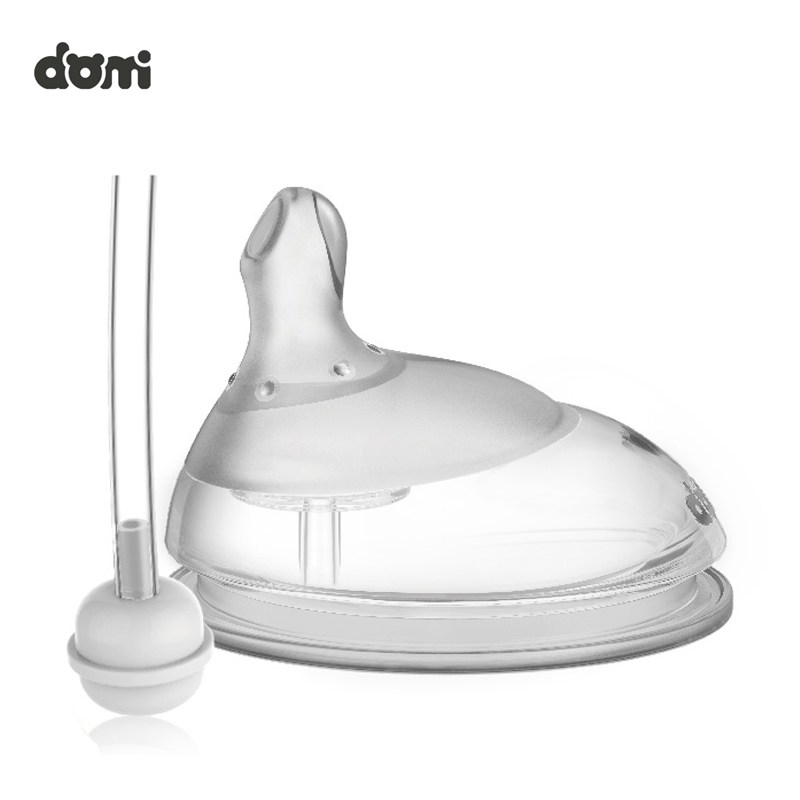 多米小熊PPSU奶瓶奶嘴吸管配件宝宝喝水大口径偏心硅胶新生儿吸嘴,淘宝优惠券,粉丝福利购,淘宝优惠卷