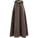 Woolen skirt zipper professional A-type with belt