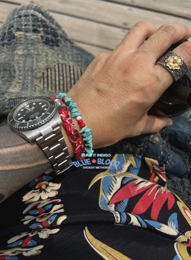 blood菊花扣纳瓦霍古法琉璃