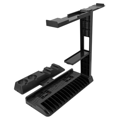 PS4slim Pro PSVR多功能散热风扇底座+无线手柄VR四充+碟片收纳架 - 图1