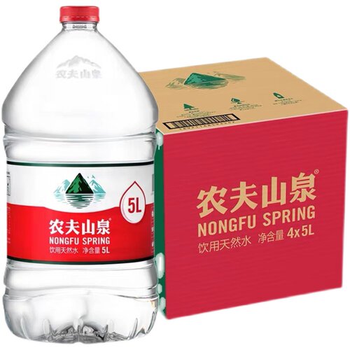 【送货上门】农夫山泉5升天然饮用水5L*4桶整箱同城上海送水到家 - 图3
