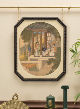 黄铜挂画进口实木高品质中国风