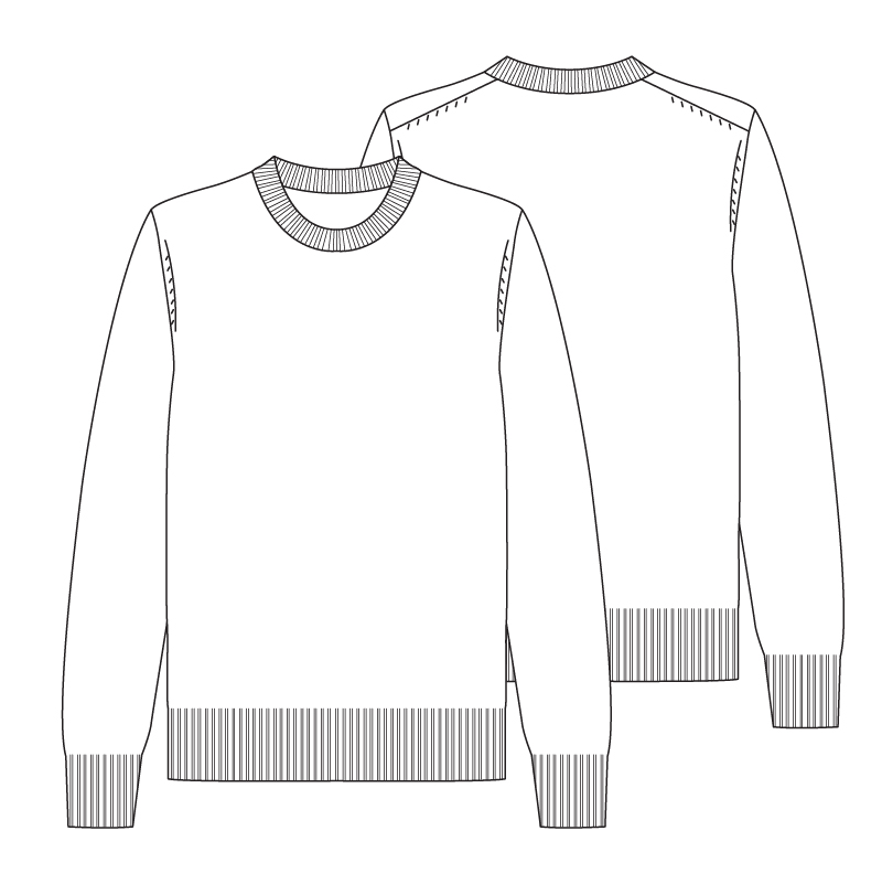 专业服装设计师棒球服开衫卫衣学生班服订制AI矢量图稿设计工艺单 - 图2